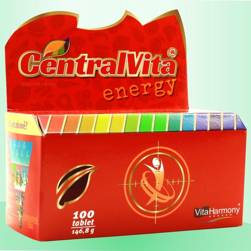 CENTRALVITA ® Energy, multivitamin - 100 tbl., doplněk stravy Pro ty, kterým 24 hodin nestačí